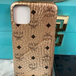 NIB NWT MCM iPhone 11 Berlin Gold Phone Case
